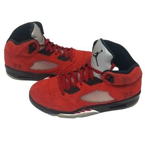 Jordan 5 Retro Raging Bull 2021 Red Black White Silver Bred Bulls